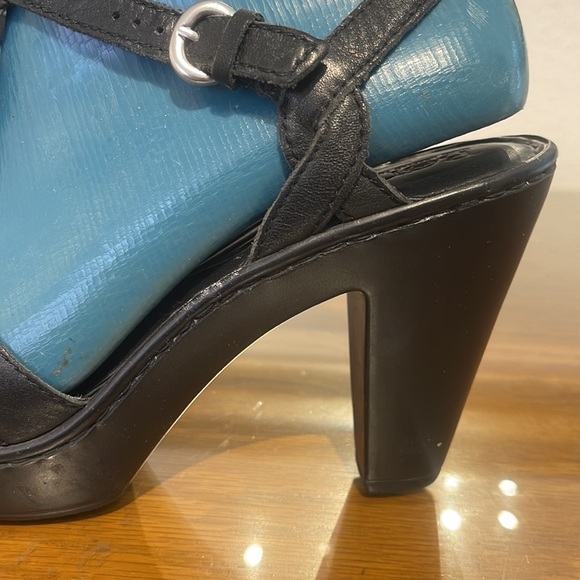 Born Black Leather Platform Sandals - Size 9 - Picture 5 of 12